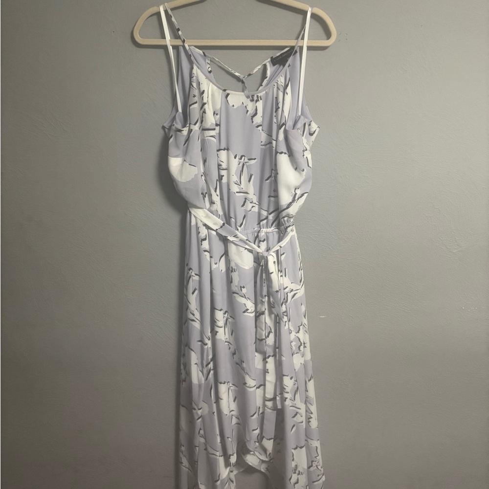 Lane Bryant Lavender and White Dress